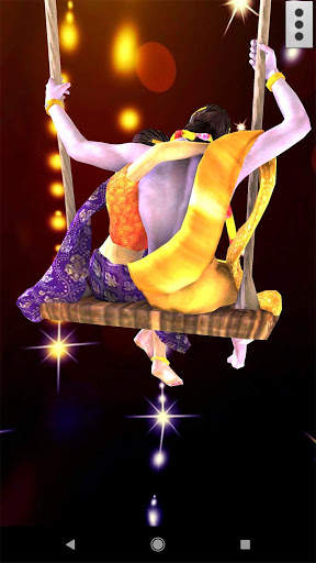 3D Radha Krishna Jhulan Live Wallpaper screenshot 4