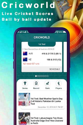 Cricworld - Live Cricket Scores screenshot 3