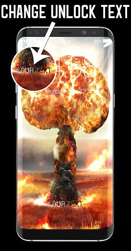 Nuclear Bomb Lock Screen 3 تصوير الشاشة