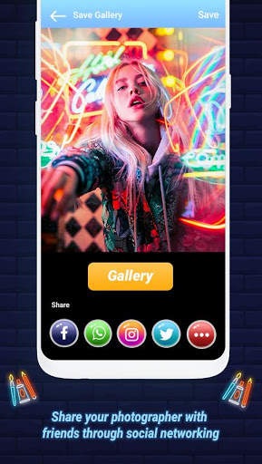 Neon Light Photo Effects - Photo Light Effects 6 تصوير الشاشة