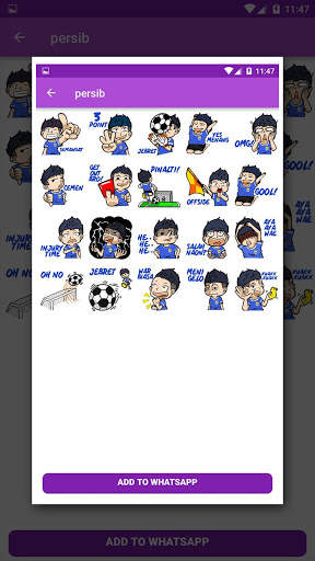 Stiker WA Sepak Bola Timnas Lucu - WaStickerApps screenshot 1
