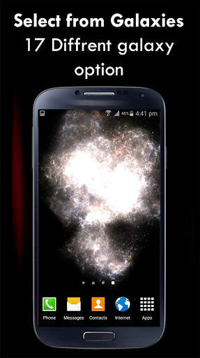 3D Galaxy live Wallpaper screenshot 4