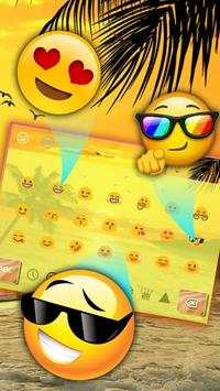 Motyw klawiatury Summer Beach screenshot 3