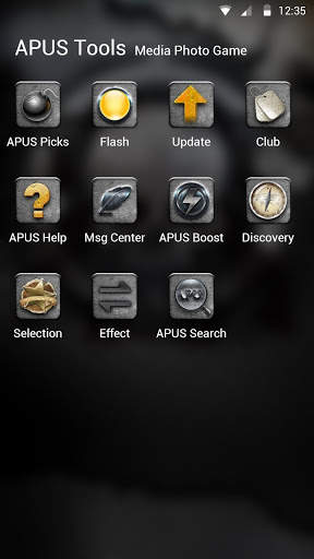 War Gun Steel Skeleton-APUS Launcher stylish theme screenshot 4