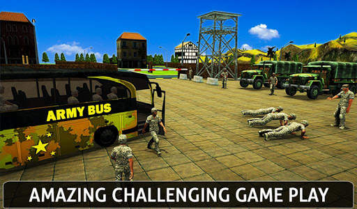 Military Bus Coach Driver: New Driving Simulator screenshot 8