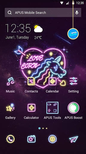 Love Corn APUS Launcher theme screenshot 1