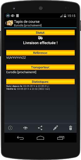 Suivi par Droïd (suivi de colis) screenshot 1