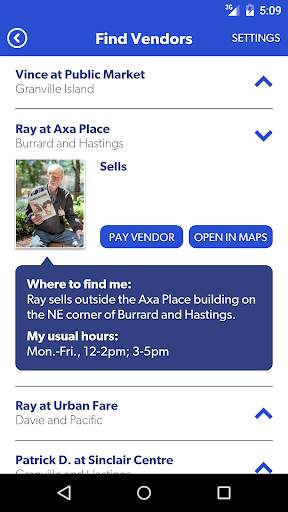 Megaphone Vendor Finder screenshot 3