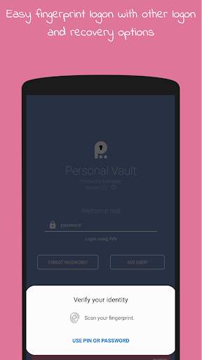 Personal Vault - Password Manager скриншот 1