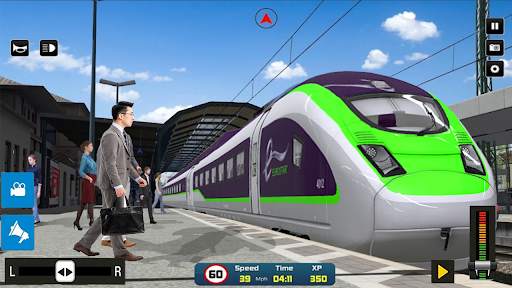 City Train Sim-Train Games 3D स्क्रीनशॉट 1