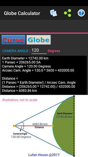 Flat Earth - Curve & Globe Calculator screenshot 5