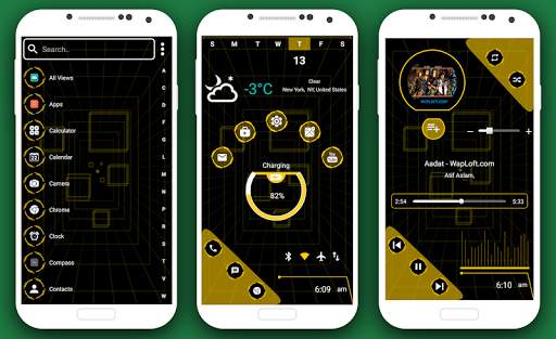 Snappy Launcher 2 - hitech Launcher, futuristic ui screenshot 2