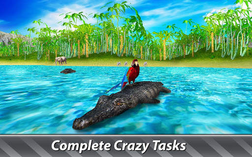 Jungle Parrot Simulator - try wild bird survival! screenshot 4