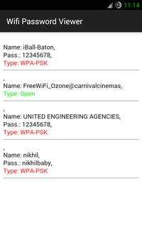 Wifi Password Viewer [ROOT] screenshot 1