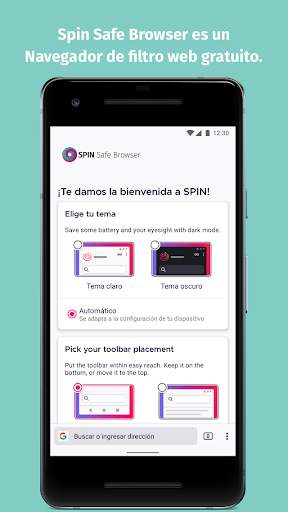 SPIN Safe Browser screenshot 1