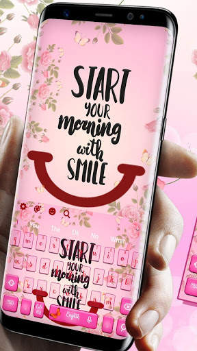 Lovely Wakeup Quotes Keyboard Theme screenshot 1