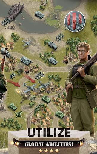 1944 Burning Bridges - a WW2 Strategy War Game screenshot 4