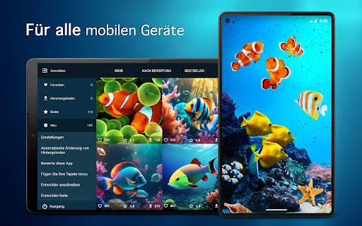 Hintergrundbilder mit Fisch 4K screenshot 6