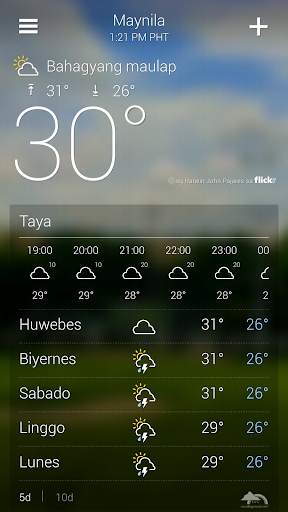 Yahoo Panahon screenshot 2