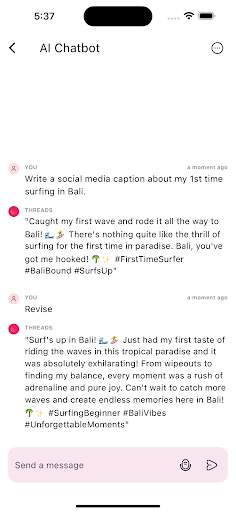 Caption: ChatGPT Powered AI screenshot 3