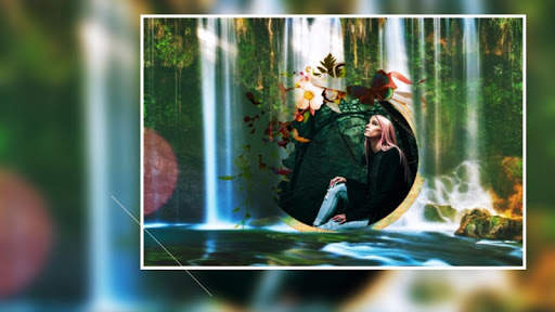 Beautiful Waterfall Photo Frames Greeting Cards screenshot 8