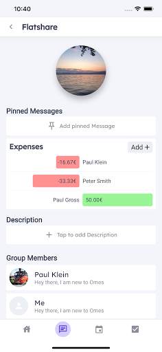 Shared Calendar, Grocery List, Tasks & Chat - Omes screenshot 2