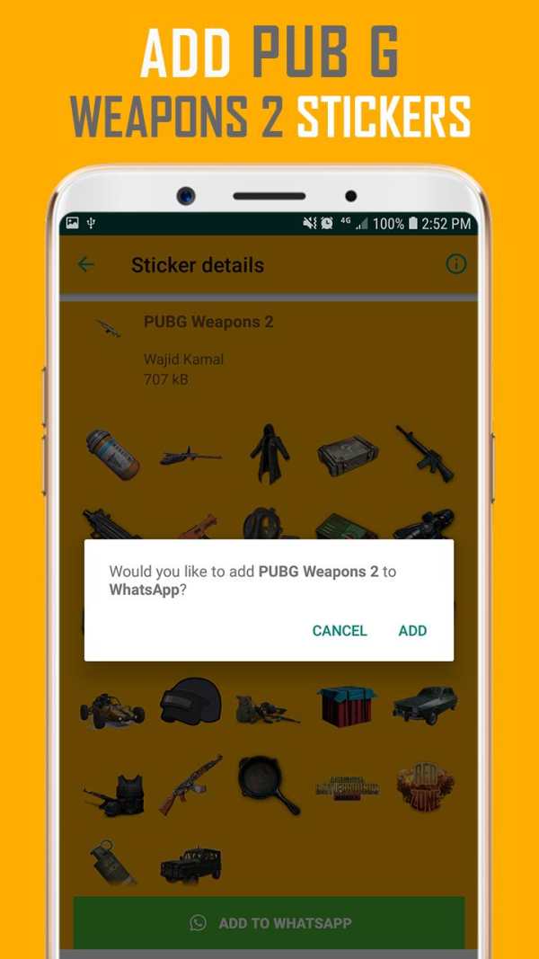 WAstickers: pubG png stickers, Game WAStickerApps screenshot 5