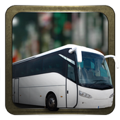 City bus parking 3D icon