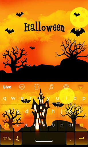 Halloween Live Keyboard Theme screenshot 1