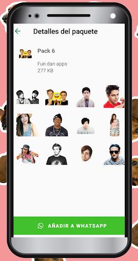 Stickers de Youtubers Famosos para WhatsApp 📹 screenshot 3