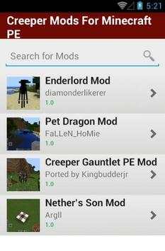 Creeper Mods For Minecraft PE screenshot 2