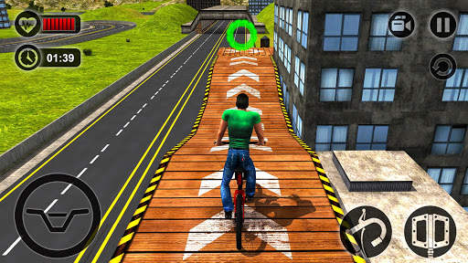 Rooftop Bicycle Stunt Rider 3D screenshot 21