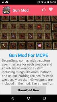 GUN MOD Untuk MCPE screenshot 2