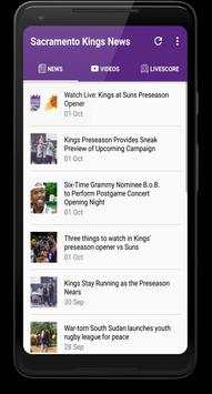 Kings Basketball: Livescore & News скриншот 3