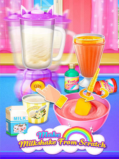 Unicorn Ice Cream Milkshake - Super Ice Drink screenshot 2