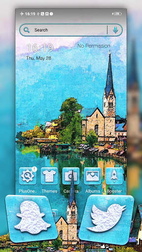 City River Painting Launcher Theme screenshot 1