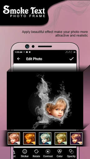 Smoke Text Photo Frames screenshot 4
