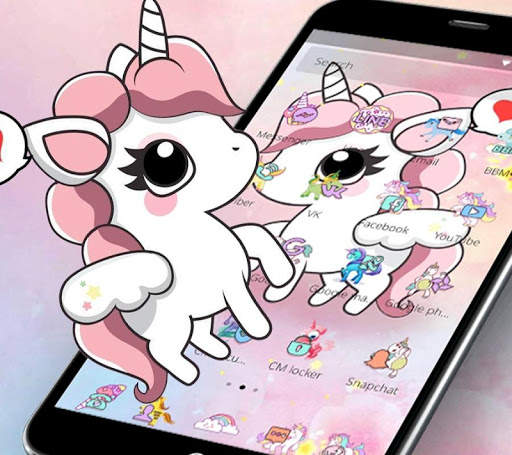 Cartoon Cute Lovely Unicorn Theme screenshot 2