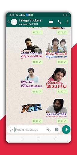 Telugu WAStickers - Stickers f screenshot 6