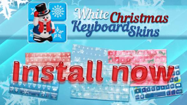 White Christmas Keyboard Skins screenshot 6