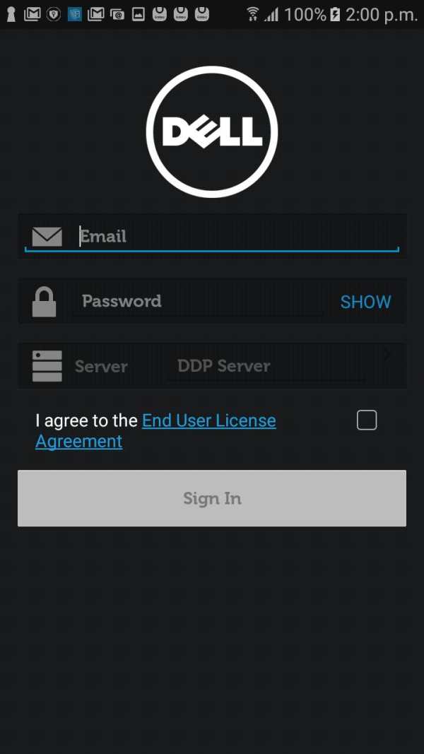 Dell Data Guardian Mobile screenshot 1