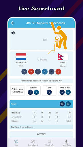 Cricket Live Score - Ball to Ball Live Score screenshot 4