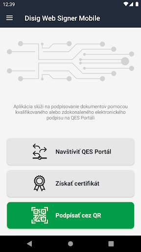 Disig Web Signer Mobile скриншот 1