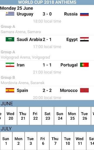 World Cup 2018 Anthems screenshot 6
