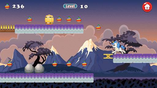 Unicorn Dash Attack: बच्चों के लिए यूनिकॉर्न खेल स्क्रीनशॉट 2