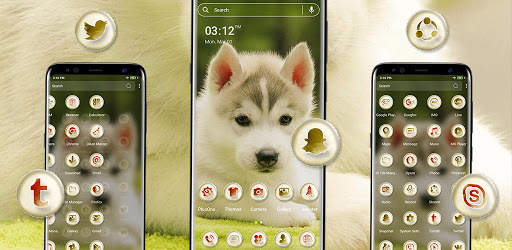 Husky Puppy Launcher Theme screenshot 5