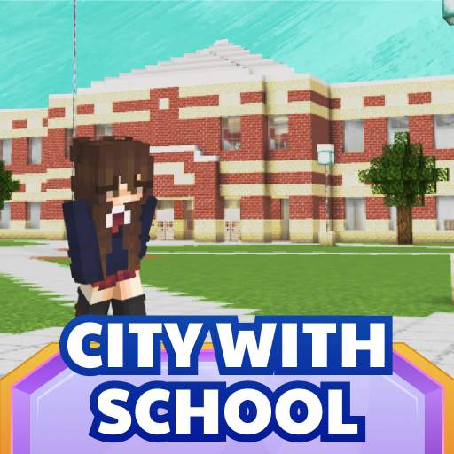 Maps for Minecraft City with School 1.0