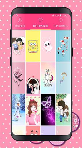 💕Girly Wallpapers ✿ Lock Screen For Girls ✿ screenshot 2