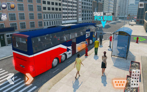 Passenger Modern Bus Simulation-City driving 2021 screenshot 4
