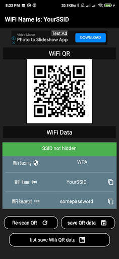 WiFi QR password Scanner screenshot 3
